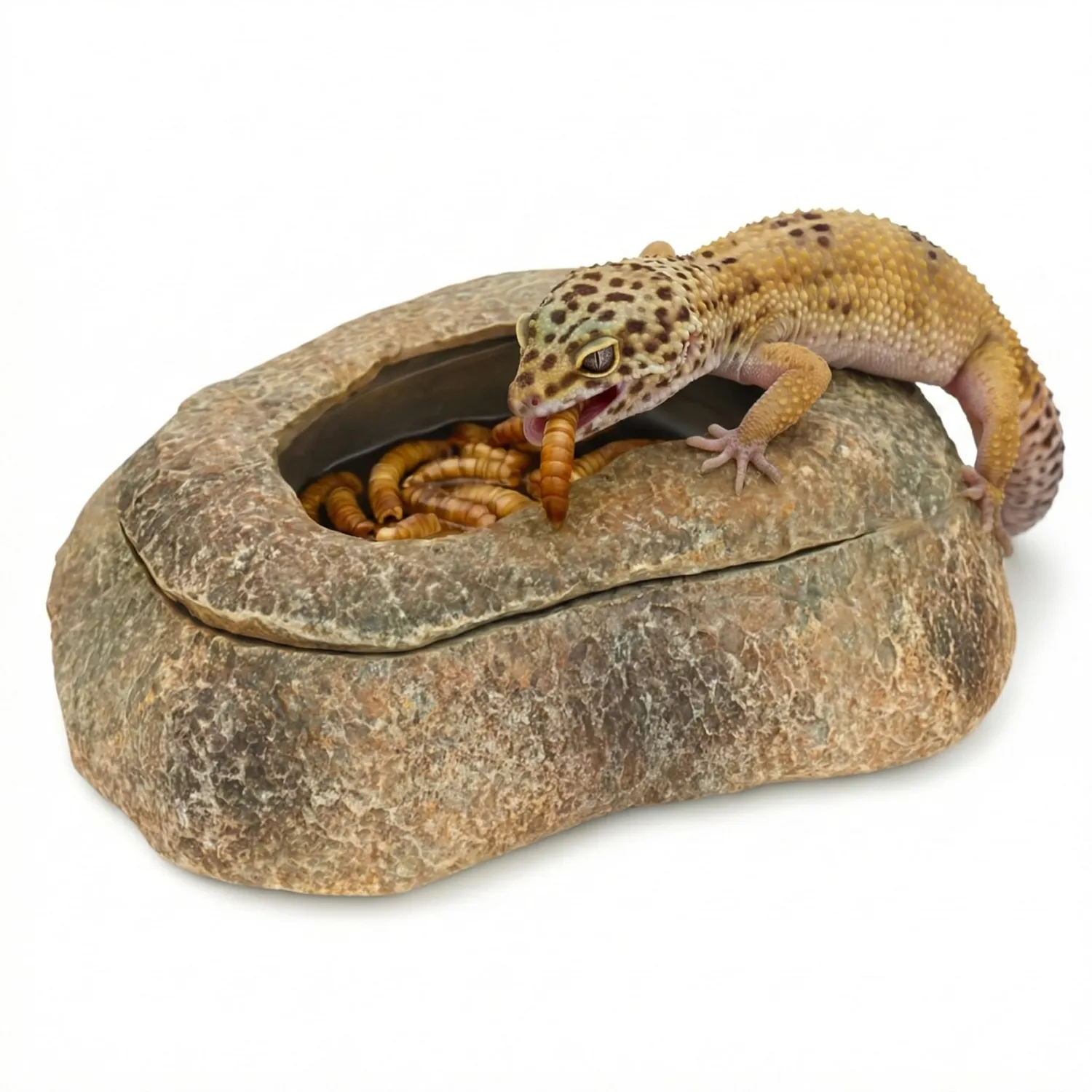 Happet Tiefer Napf 25 cm Terrariumschale Steinoptik