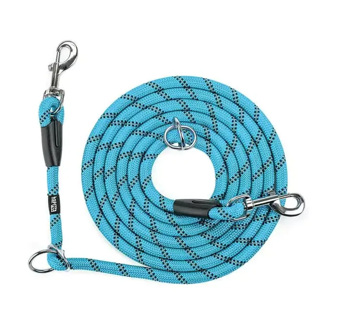 Happet Seilleine S Blau 3 m Nylon-Hundeleine verstellbar