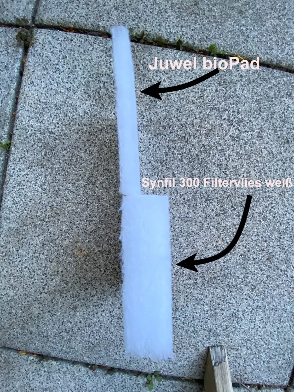 SunSun Synfil 300 Filtervlies 50x50 cm weiß sehr fein