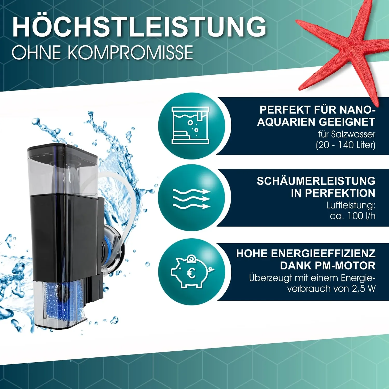 Tunze Comline DOC Skimmer 9001 Eiweißabschäumer 20-140L
