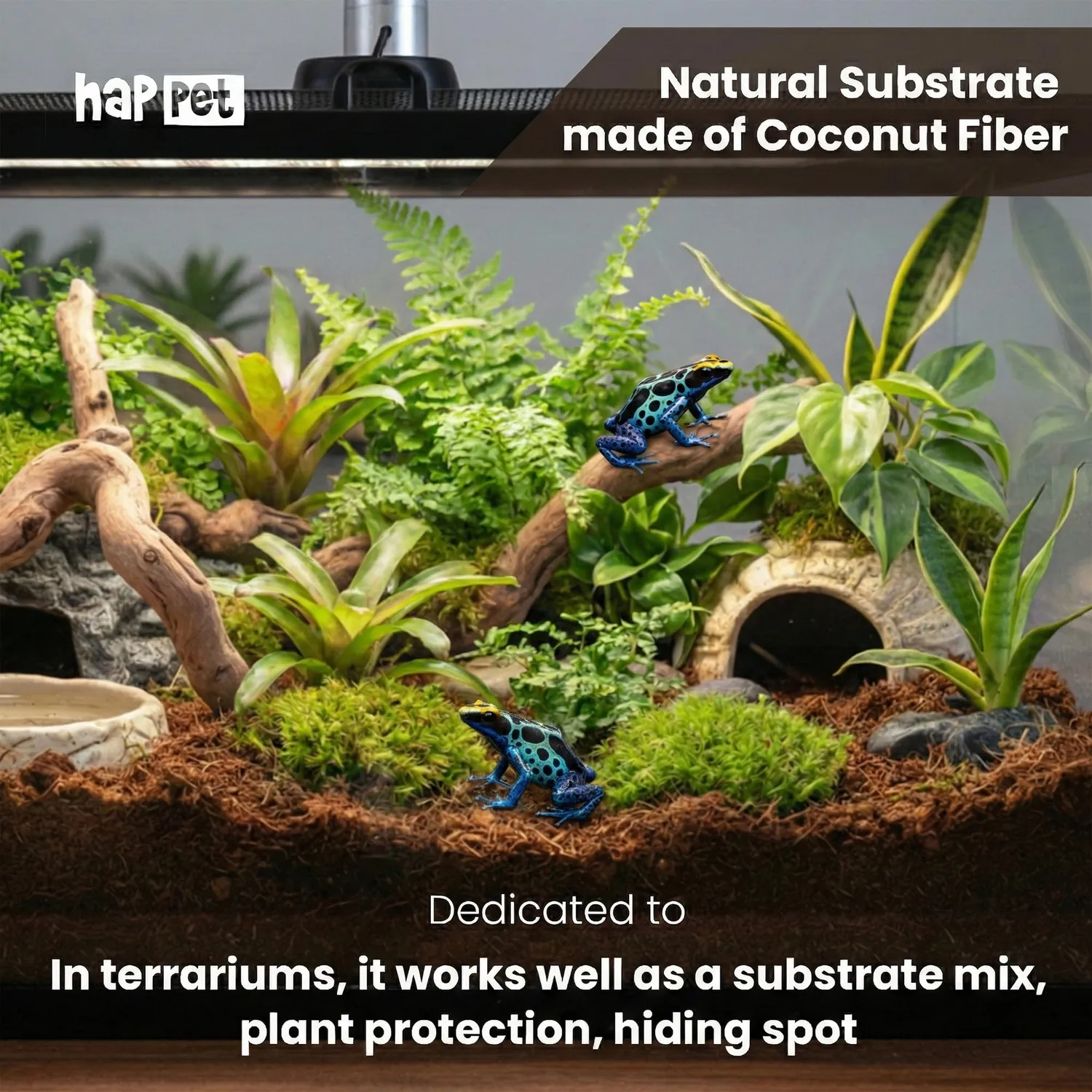 Happet Kokos-Belag 650 g Terrarium 9 L