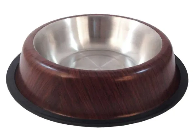 Happet Welpennapf 16cm 0,2L Holzoptik Edelstahl