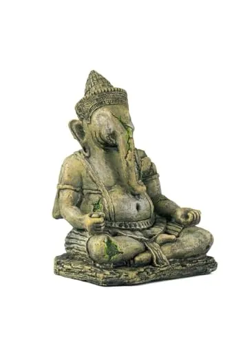 Happet Ganesha-Statue 16,5 cm Aquarium Deko Höhle