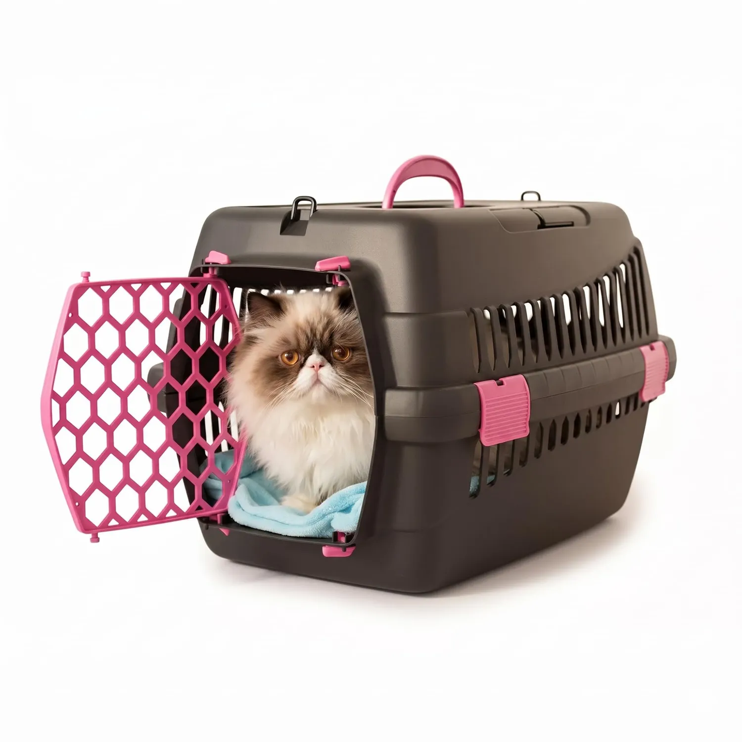 Happet Teddy S Katzentransportbox grau 50x33x33 cm